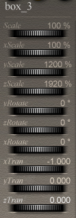 Box 3 ('left wall') settings.