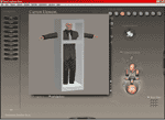 Base imported into Poser.