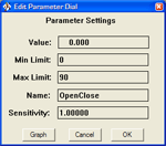 Edit parameter dial.