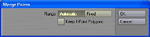 Merge points dialog box.