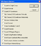UV Export options.