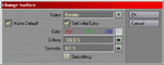 Surface settings.