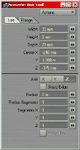 Upper handle box settings.