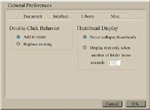 General Preferences with new options.