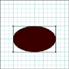 Un-colored Oval object.