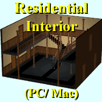 Residential Interior model, 'ad image'