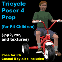 Tricycle, Poser Prop 'ad image'