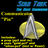 Star Trek: The Next Generation Communicator Pin 'ad image'