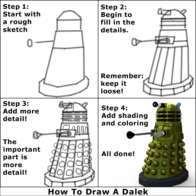 How to Draw a Dalek