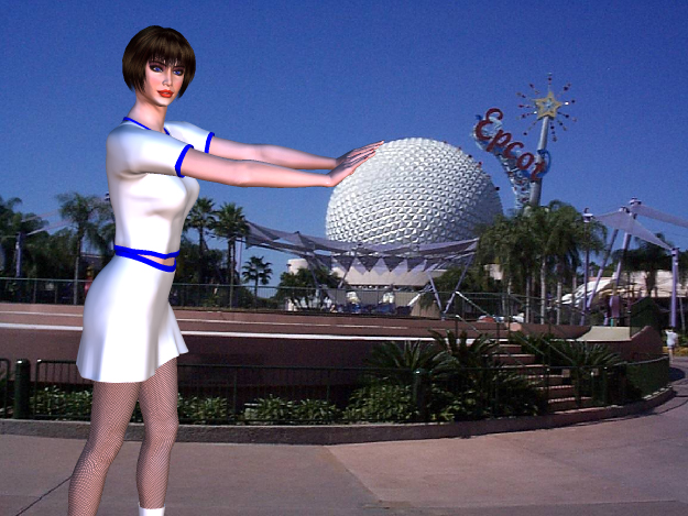 Michelle at Epcot