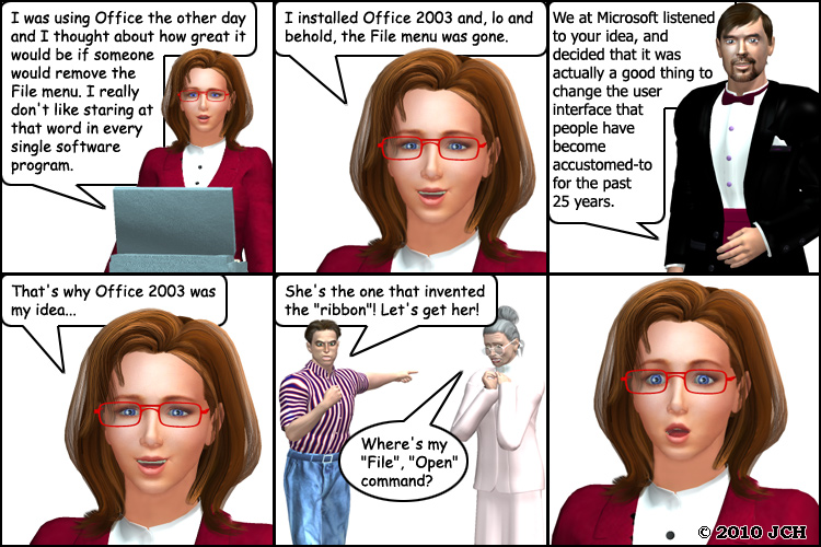 Office 2003 was My Idea (humor)