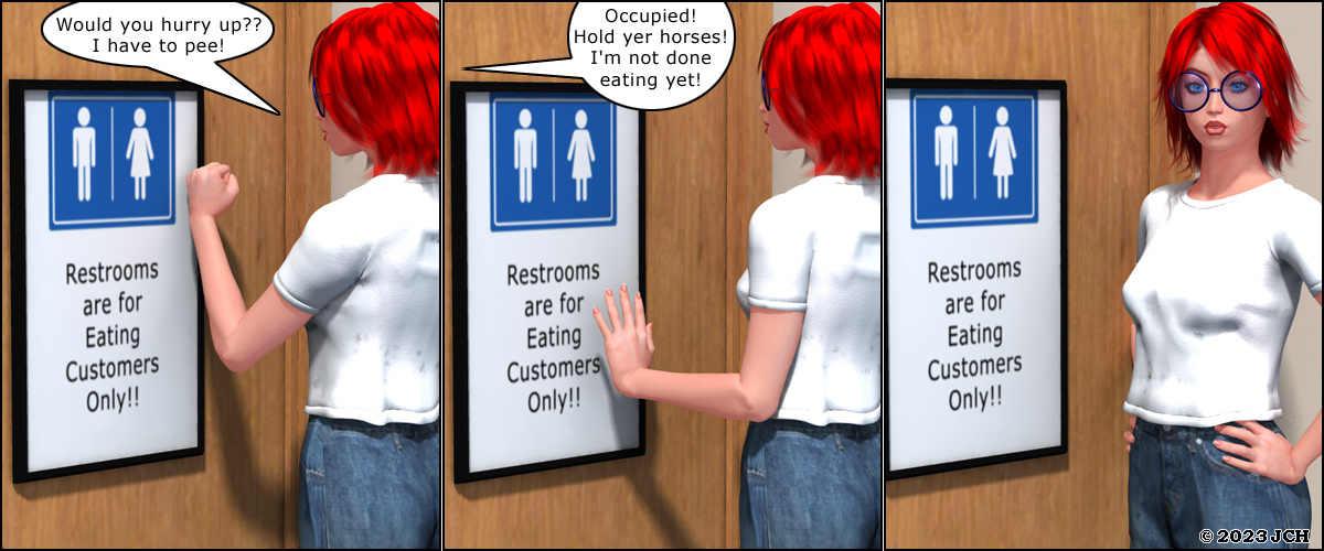 Restroom for Eating Customers