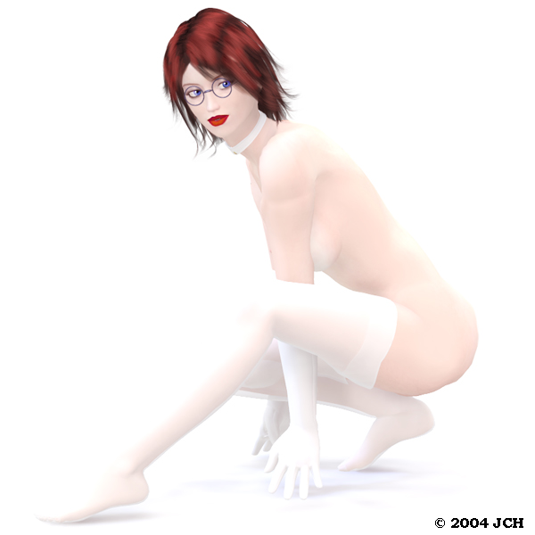 Tabby 2 Crouching (slight nudity)