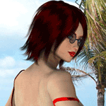 Tabby 2 Red Bikini (HDRI Test)