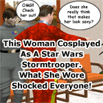 Woman Cosplays as Stormtrooper