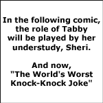 Tabby Substitution: Knock-Knock Joke