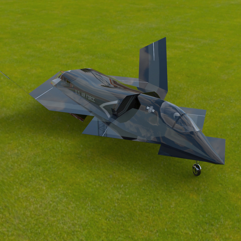 YF-23 Phantom In a Field