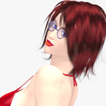 Tabby 2 in a Red Bikini