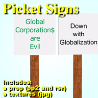 Picket Sign Prop 'ad image'