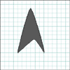 Refined and recolored 'A' object.