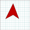 Unshaped 'A' object.